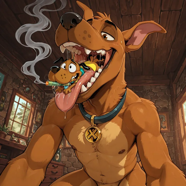 Scooby Doo Swallows Courage The Cowardly Dog Whole Males