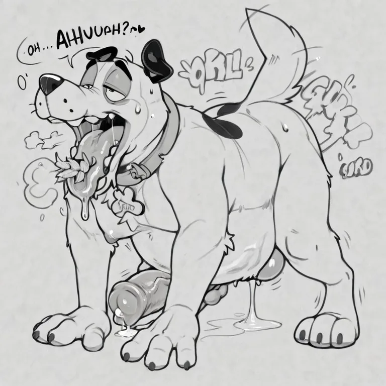 Courage the Cowardly Dog Enjoying Stoner Vibe