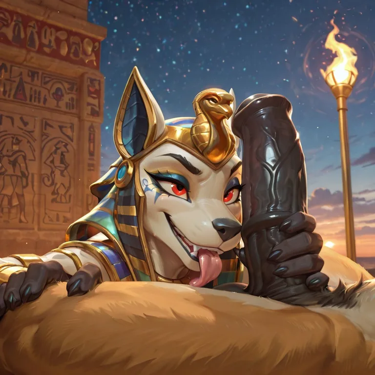 Egyptian Deities in Ritual Scene