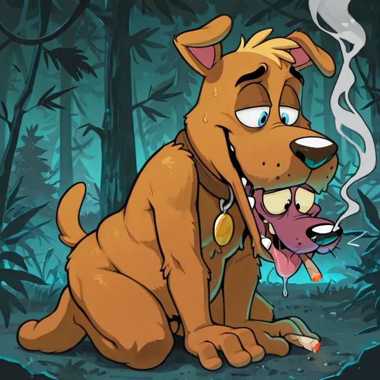 Courage the Cowardly Dog Stoned and Seductive Marijuana