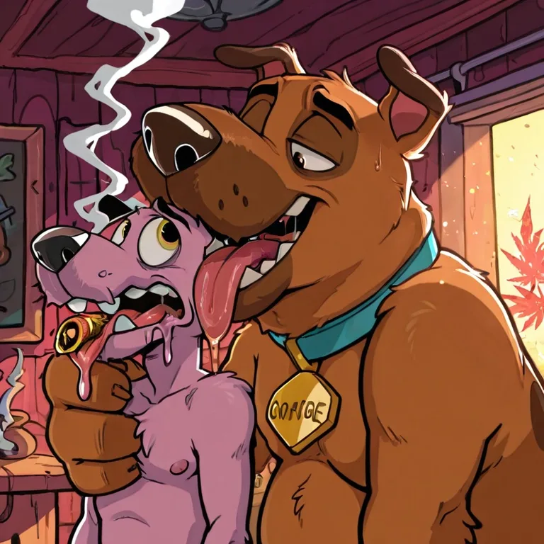 Courage the Cowardly Dog Stoned and Nudefur