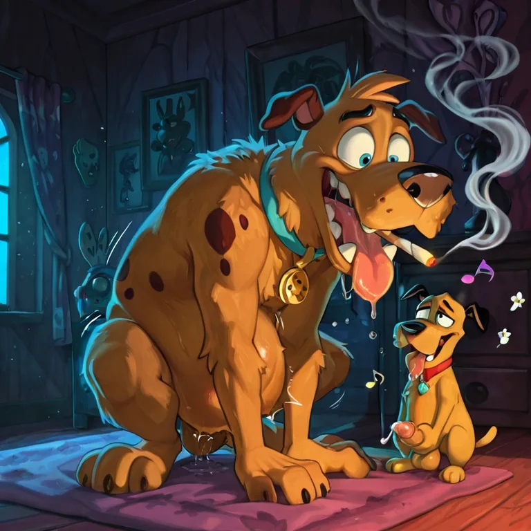 Courage the Cowardly Dog Nude Toony Gang Scene