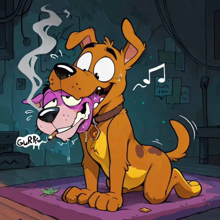 Courage the Cowardly Dog Stoner Adventure Throat