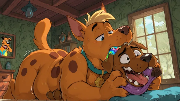 Fox Courage Swallowing Scooby Whole Alive