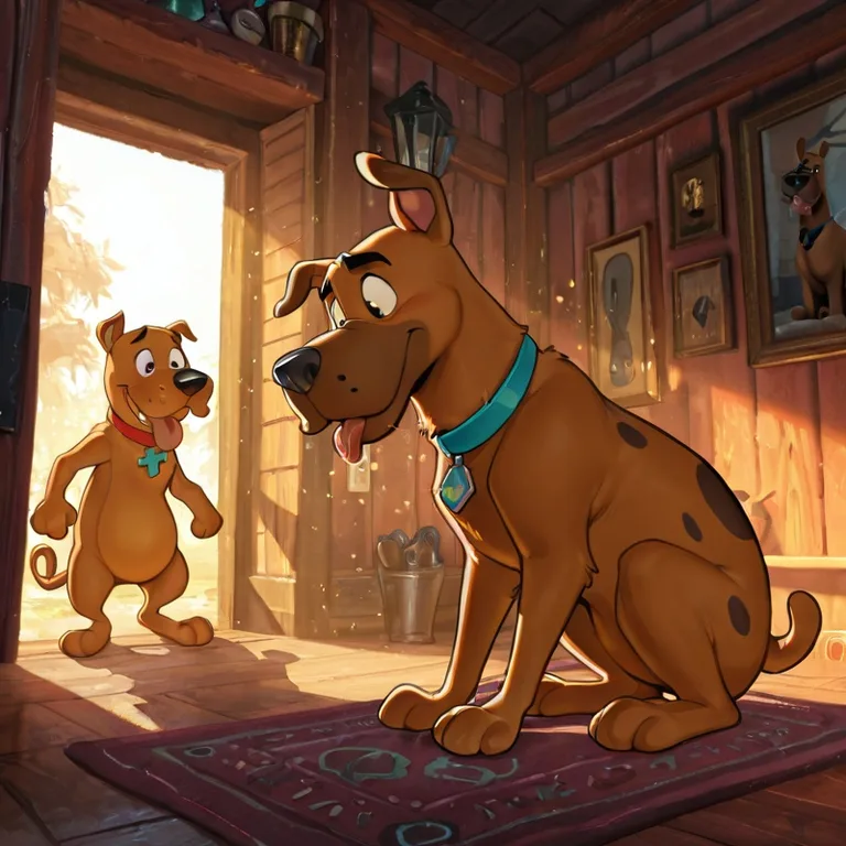 Furry Duo in Spooky Setting