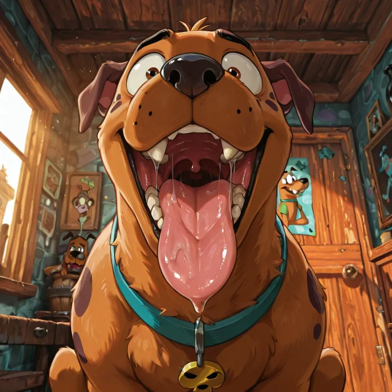 Scooby Doo and Courage in Vore Scene