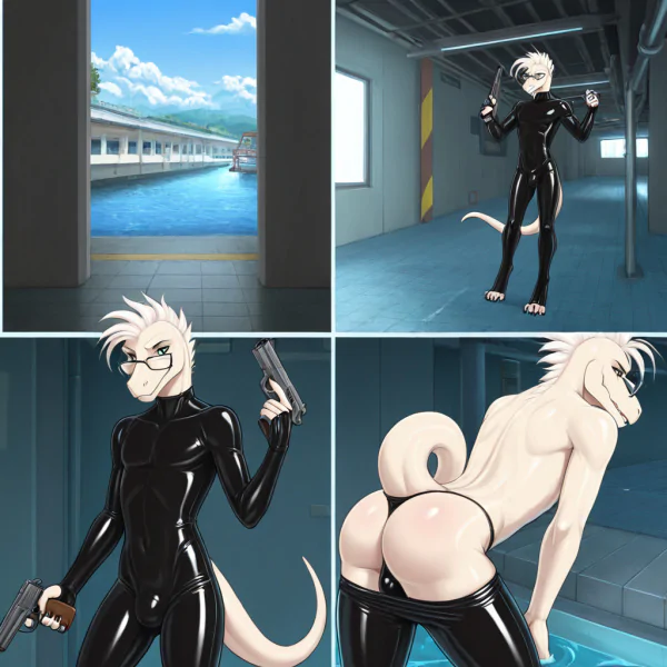 Alien Inmate Stripping in Jail Cell