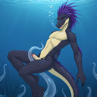 Alien Creature Underwater Embrace