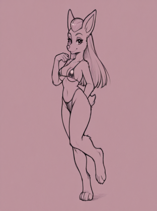 Female Character in Bedroom