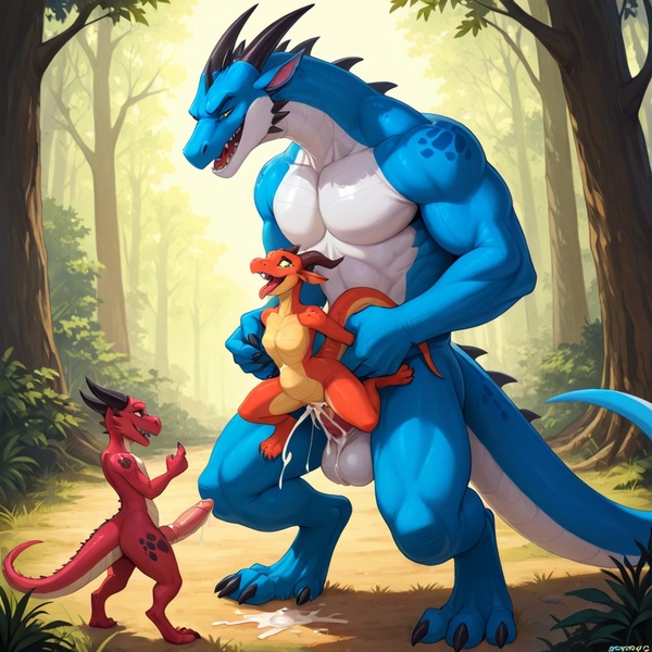 Intimate Dragon and Kobold Encounter