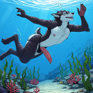 Sergal Male Swimmer in Distress