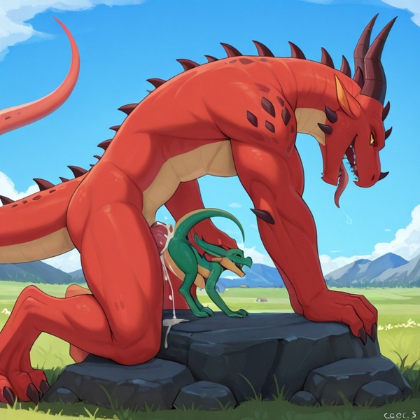 Intimate Dragon and Kobold Encounter