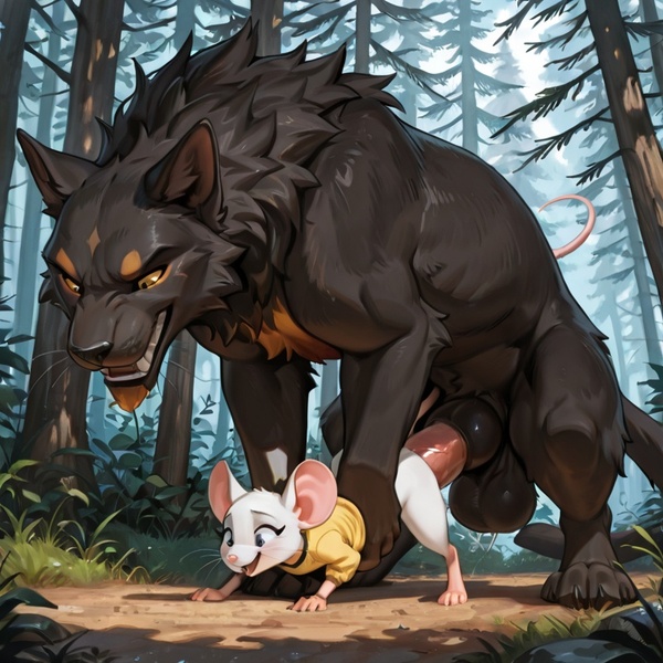 Wild Feline and Mouse Mating