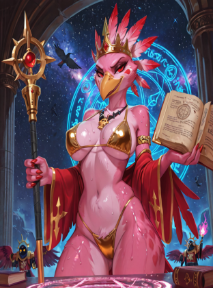 Tzeentch's Avian Sorceress Conjuring Power