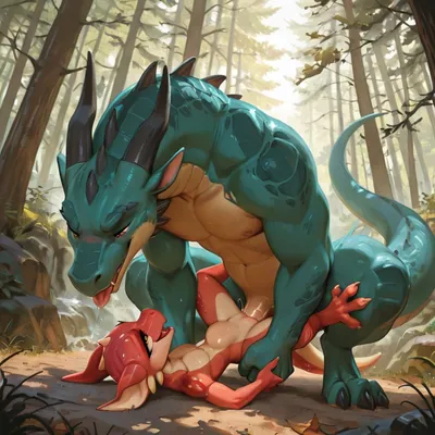 Intimate Dragon and Kobold Encounter