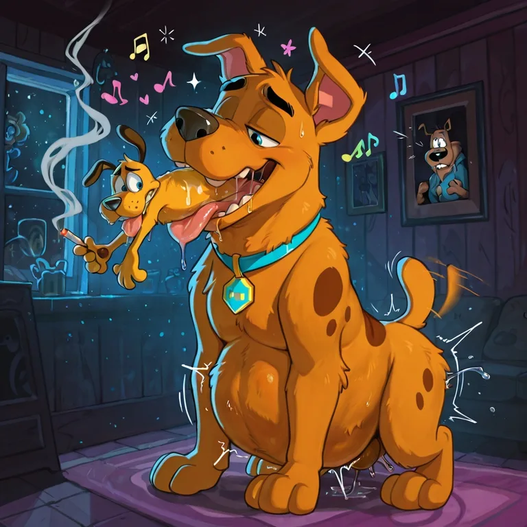 Courage the Cowardly Dog Engaging in Intimate Vore Scene