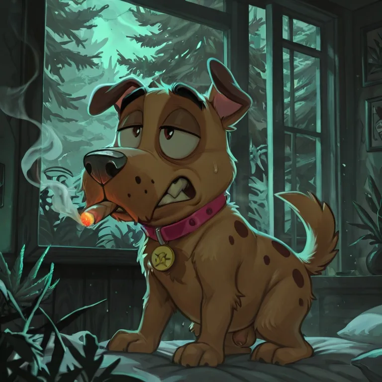 Courage the Cowardly Dog Smokes Marijuana Courage_the_cowardly_dog