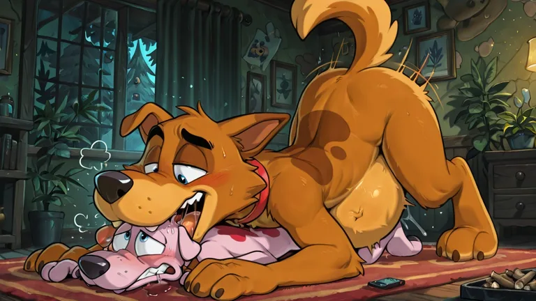 Courage the Cowardly Dog Stoned and Swallowed