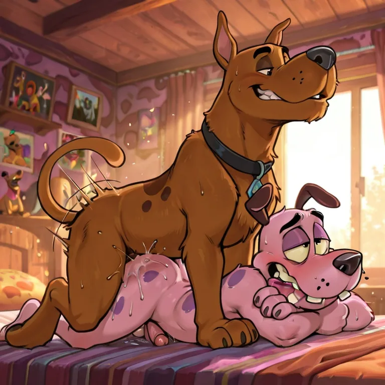 Courage the Cowardly Dog and Scooby-Doo Adventure