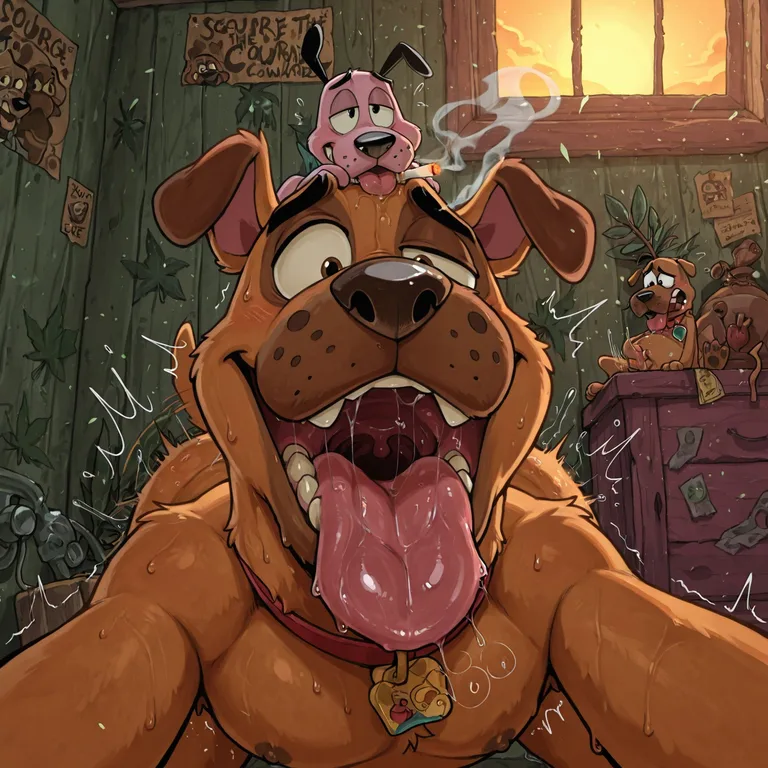 Toony Male Character in Stoner Scene