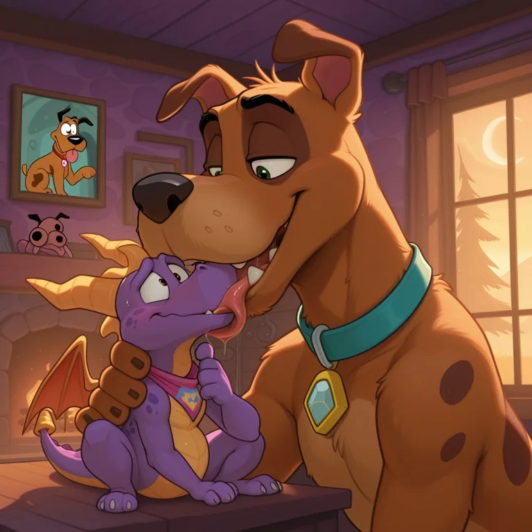Courage the Cowardly Dog and Spyro the Dragon: Playful Adventure