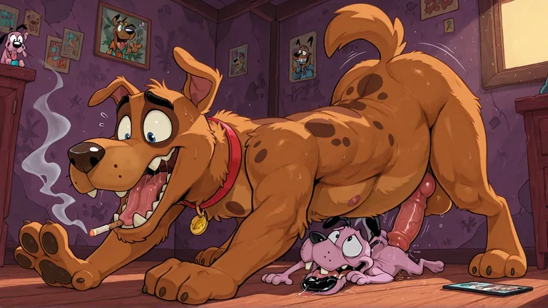 Courage the Cowardly Dog Smoking Marijuana Courage The Cowardly Dog Fox