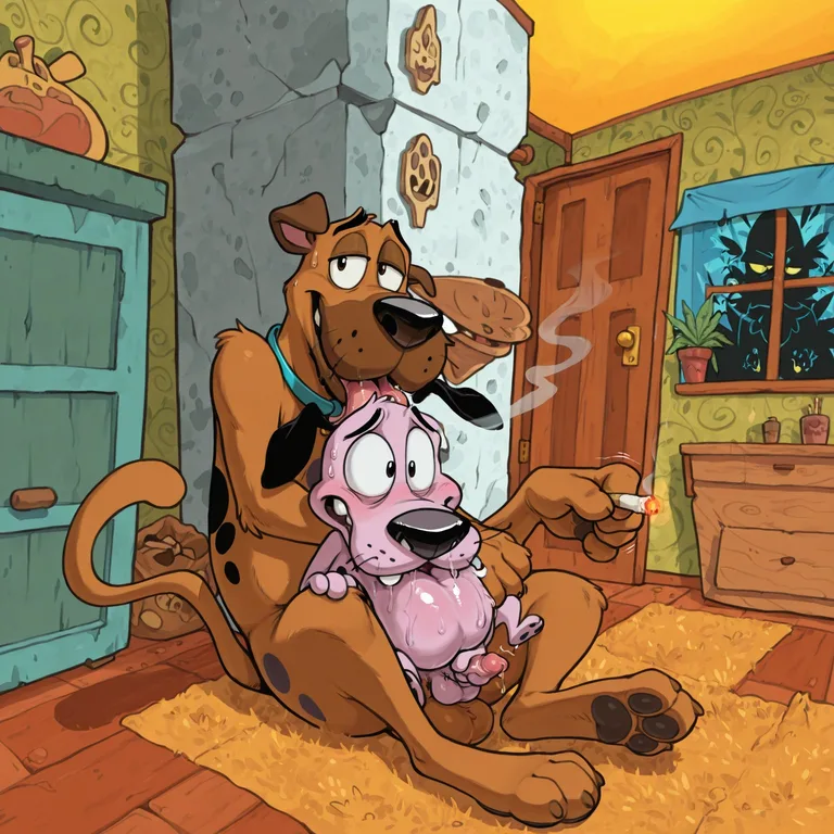 Toony Courage the Cowardly Dog Stoner Scene