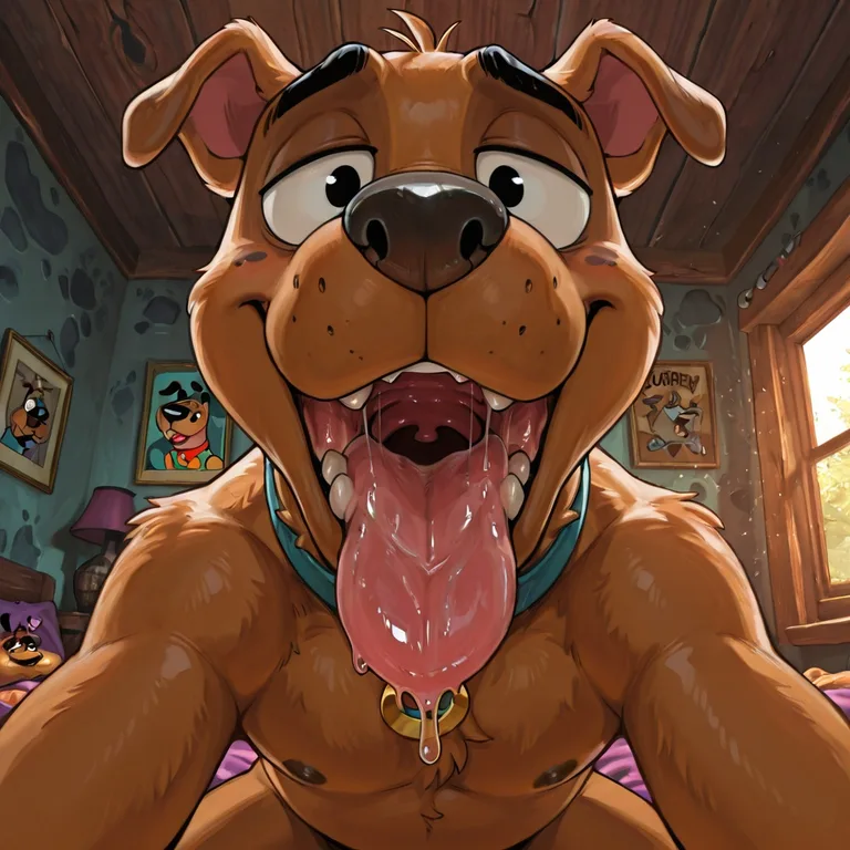 Scooby-Doo and Courage in Vore Scene