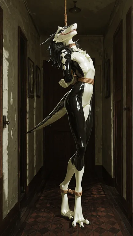 Feral Mantis Sergal Hybrid in Restraints