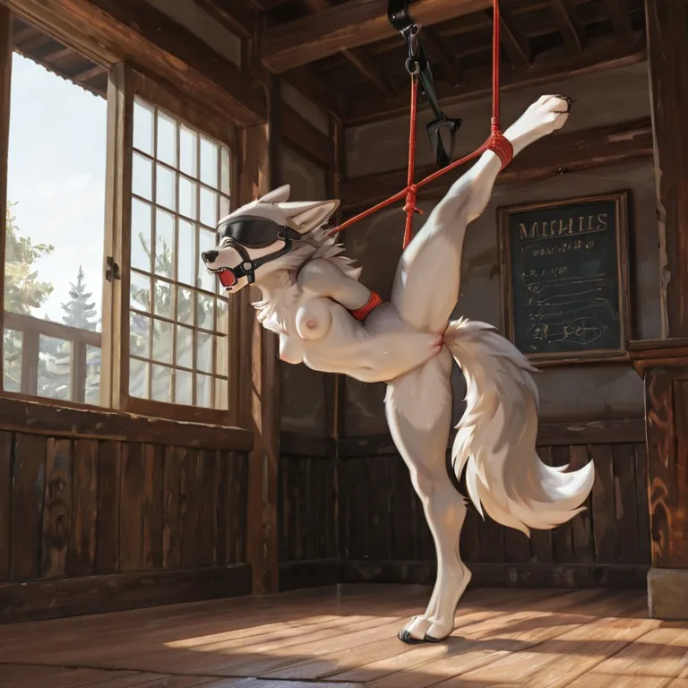 Wolf in Compromising Public Pose