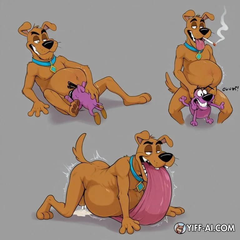 Courage the Cowardly Dog in Surreal Adventure