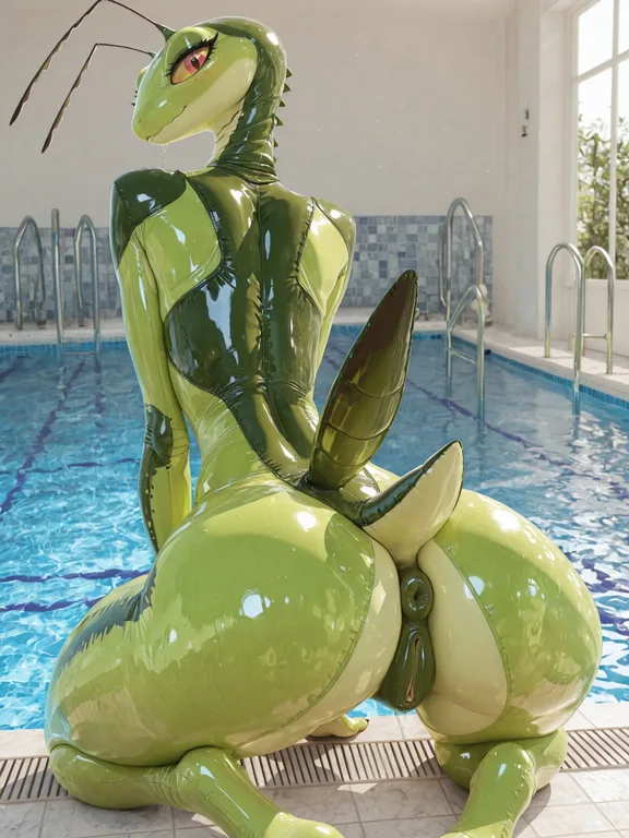 Mantis Inflatable Kneeling by Pool