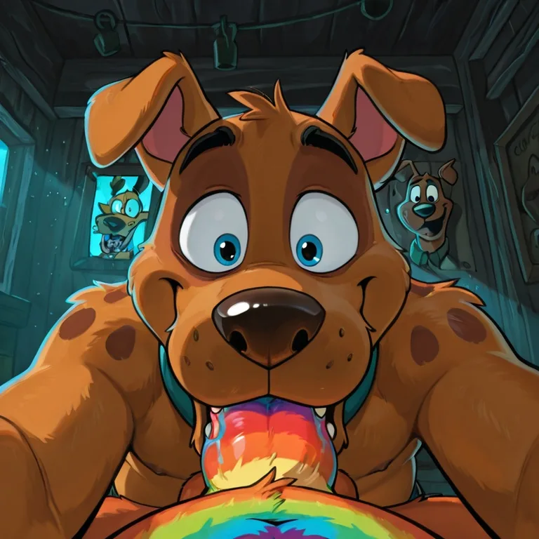 Scooby-Doo and Courage: Neon Rainbow Adventure