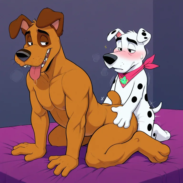 Courage the Cowardly Dog and Dylan Dalmatian Adventure