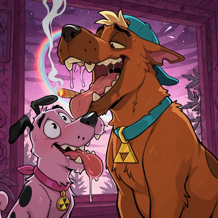 Courage the Cowardly Dog and Scooby-Doo Stoner Adventure