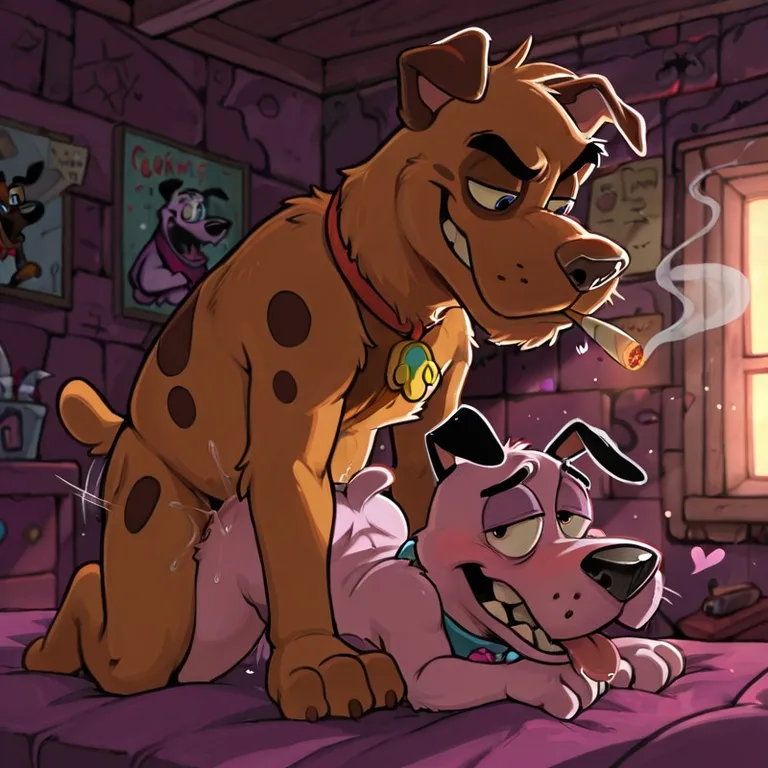 Courage the Cowardly Dog Stoner Meme Male