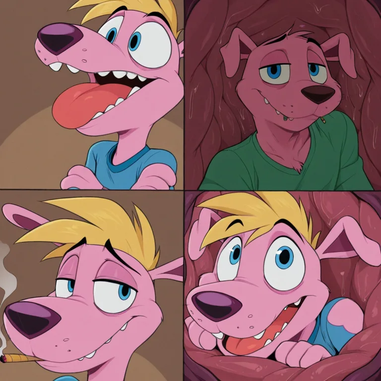 Courage the Cowardly Dog Smoking Weed