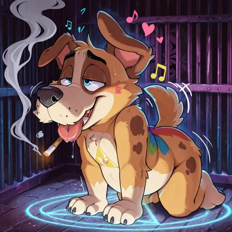 Courage the Cowardly Dog: Hypnotic Rainbow Fur