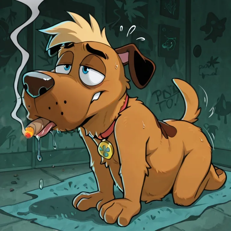 Courage the Cowardly Dog Stoned in Toon World
