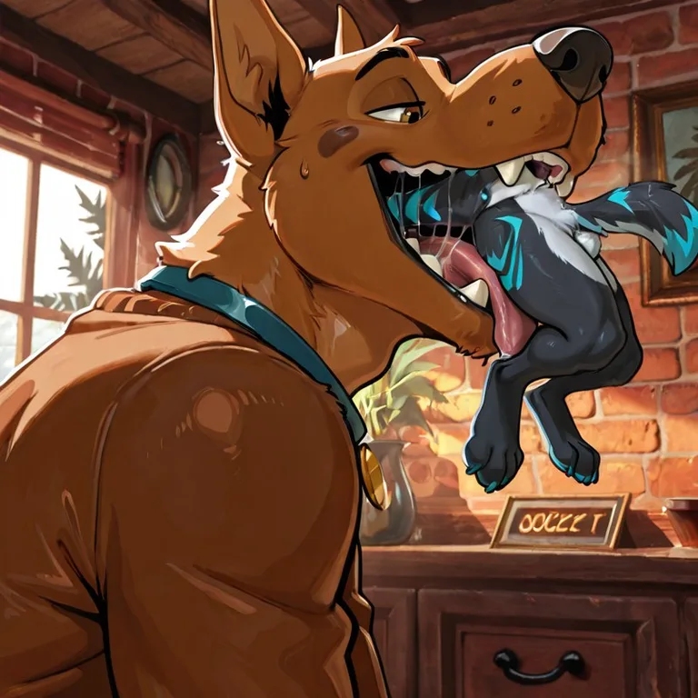 Courage and Scooby-Doo Sharing a Joint