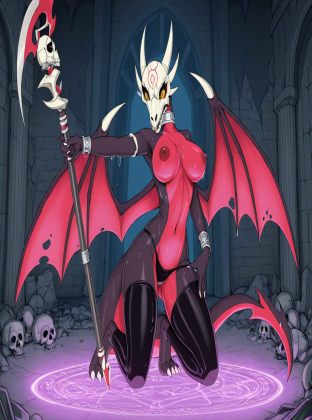 Cynder in Ruined Castle Amidst Thunder