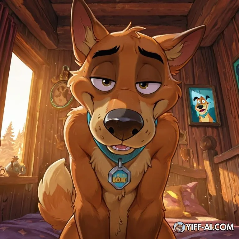 Scooby-Doo Character Playfully Teasing Viewer