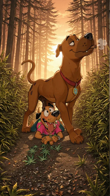 Courage the Cowardly Dog Stoned with Scooby Doo