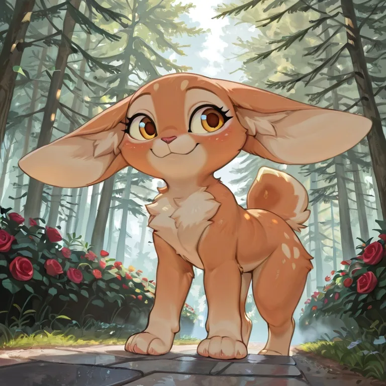 Noisy Fox in Moonlit Forest