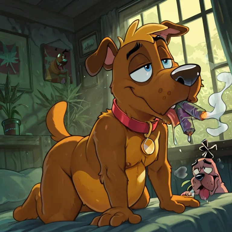 Courage the Cowardly Dog Nude Toony Anthro Stud