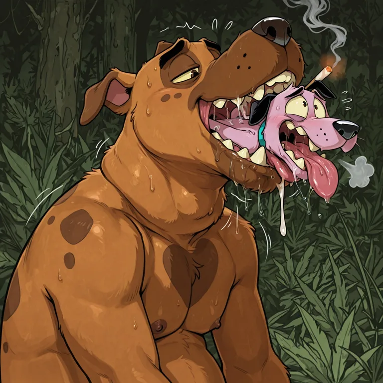 Courage the Cowardly Dog Anthro Stoner Male