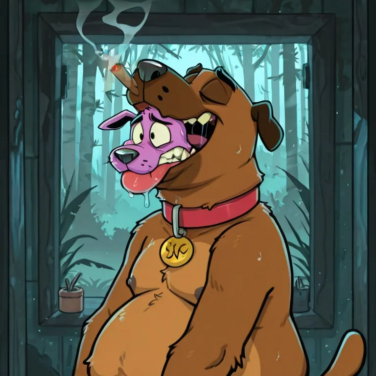 Stoned Courage the Cowardly Dog Nude_male
