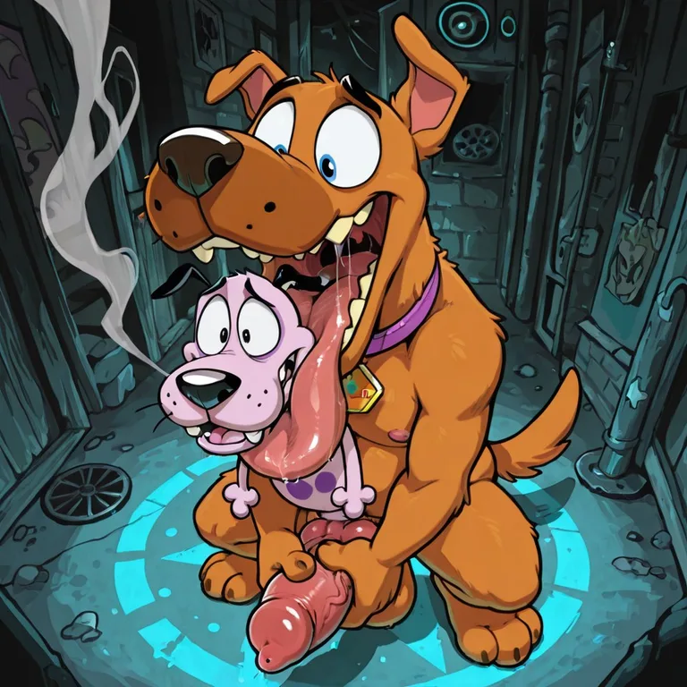 Courage the Cowardly Dog Stoner Wolf Portrait