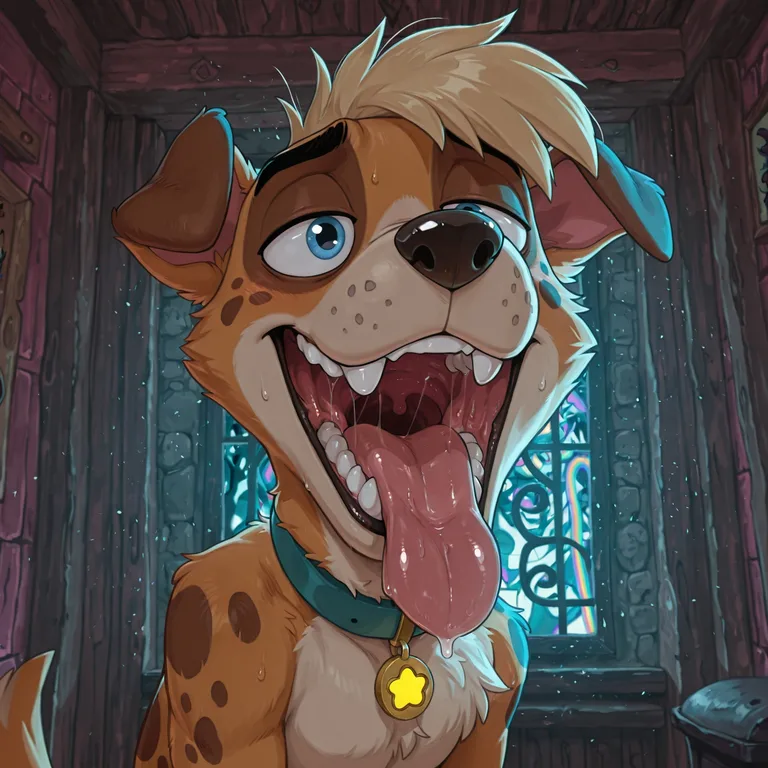 Courage the Cowardly Dog Anthro Fox Swallowing Scooby Doo