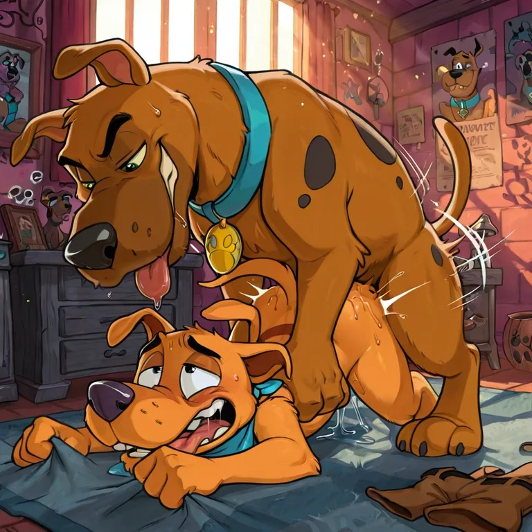 Courage and Scooby Intimate Encounter